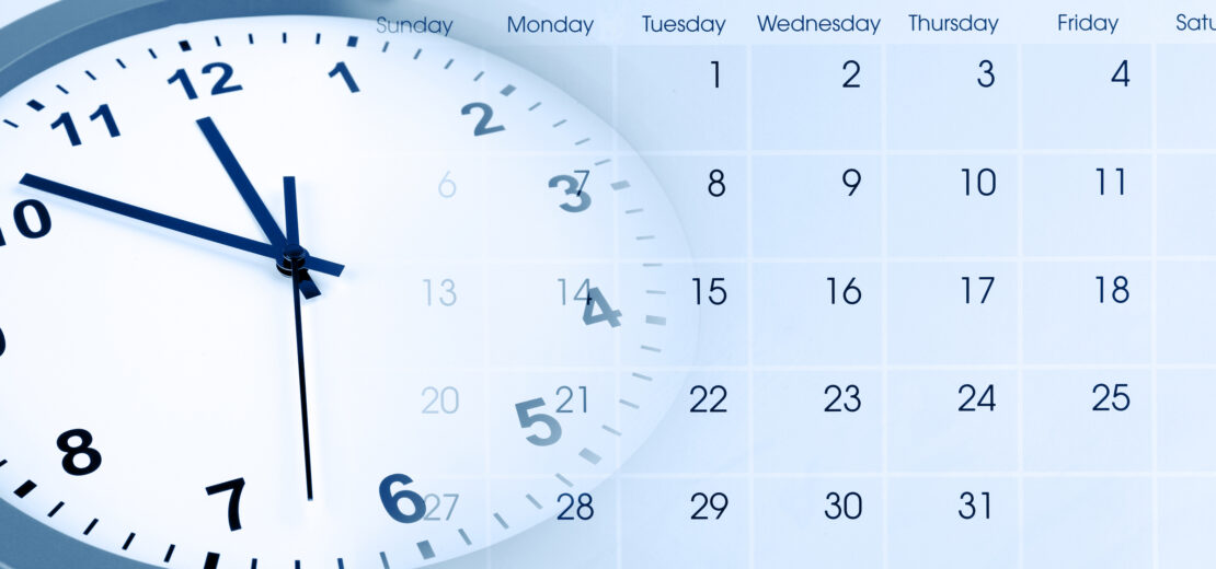 Uhr und Kalender