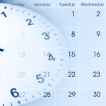 Uhr und Kalender