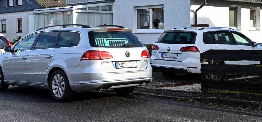 Grenzmarkierung wegen Zuparken