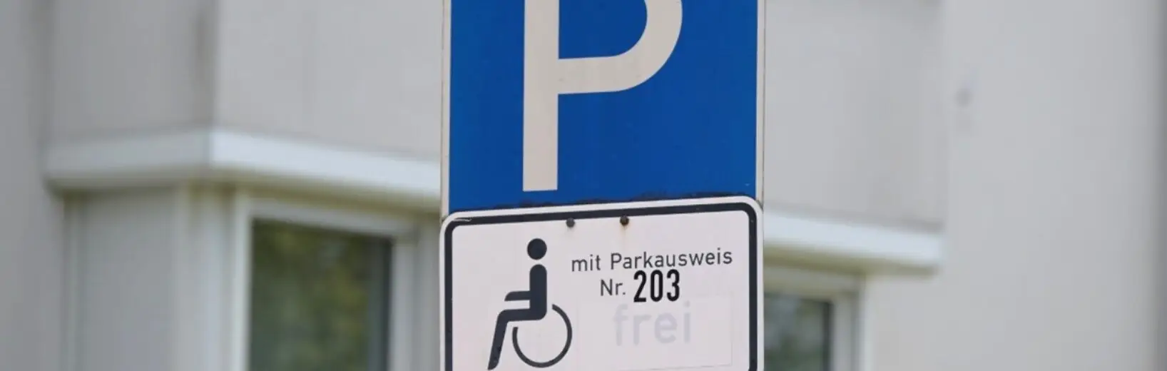 Behindertenparkplatz trotz einer eigenen Garage? Behindertenparkplatz
