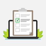 Checkliste mit einem grünen Haken