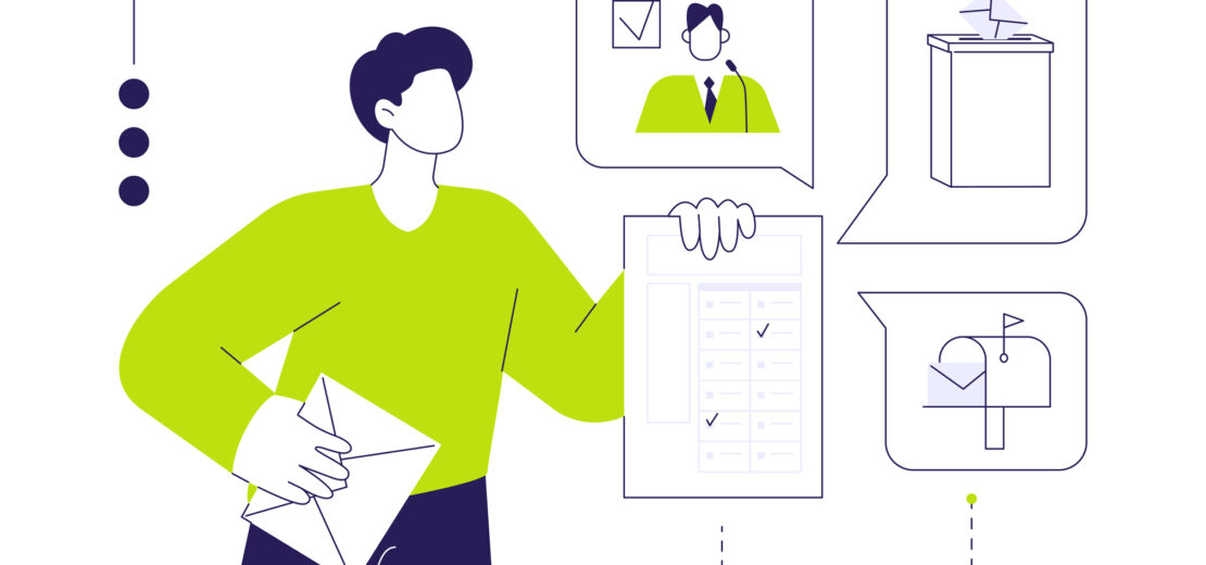 Illustration Briefwahl