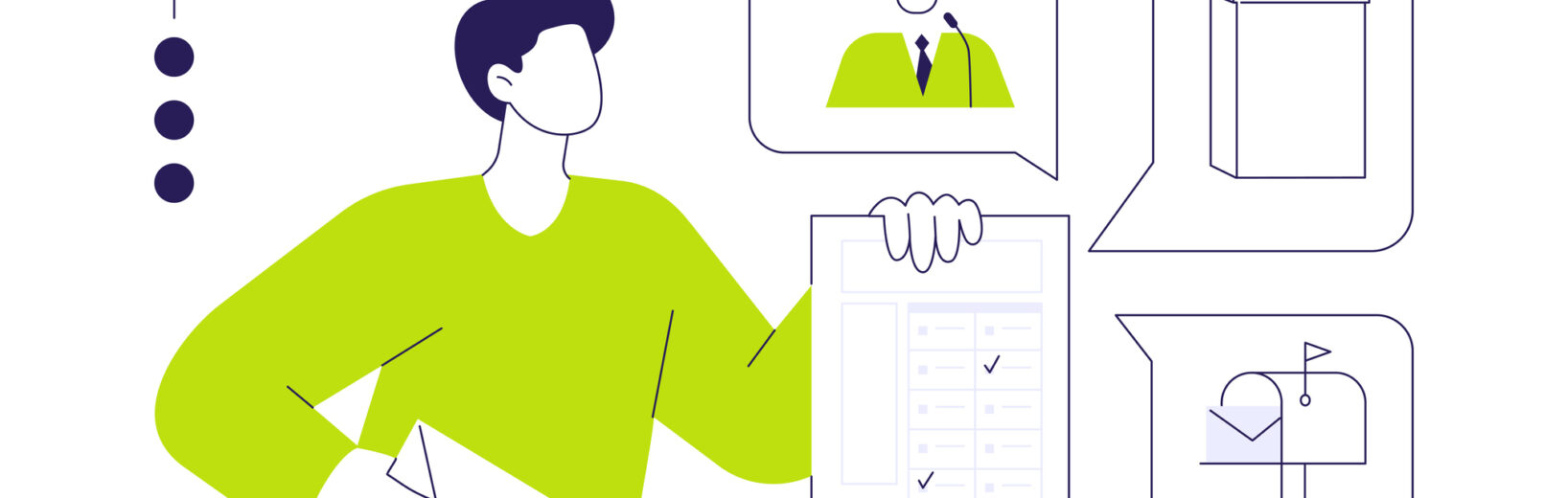 Illustration Briefwahl