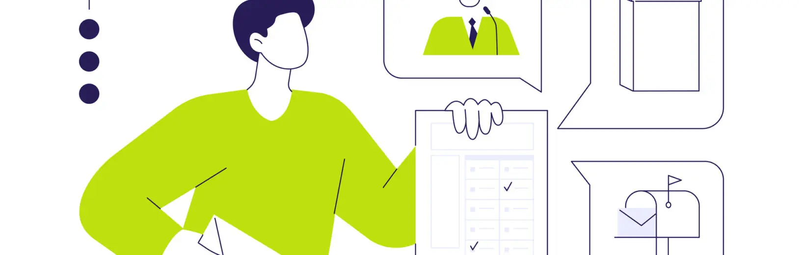 Illustration Briefwahl