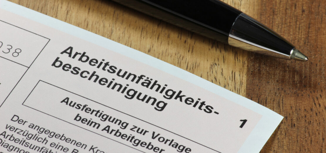 Arbeitsunfähigkeitsbescheinigung
